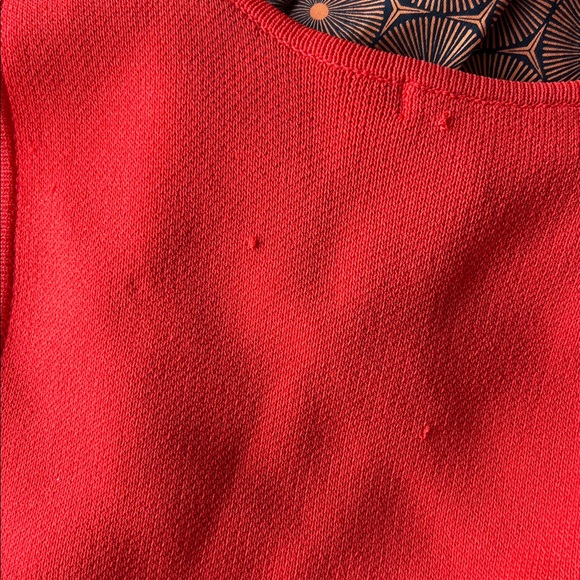 Anthropologie Flatwhite Sleeveless Squareneck Flower Printed Knit Dress XL NEW - Picture 9 of 9